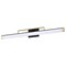 Nuvo Solano Large Vanity LED Black and Brushed Brass White Acrylic Lens 62/1539 - alternate 1
